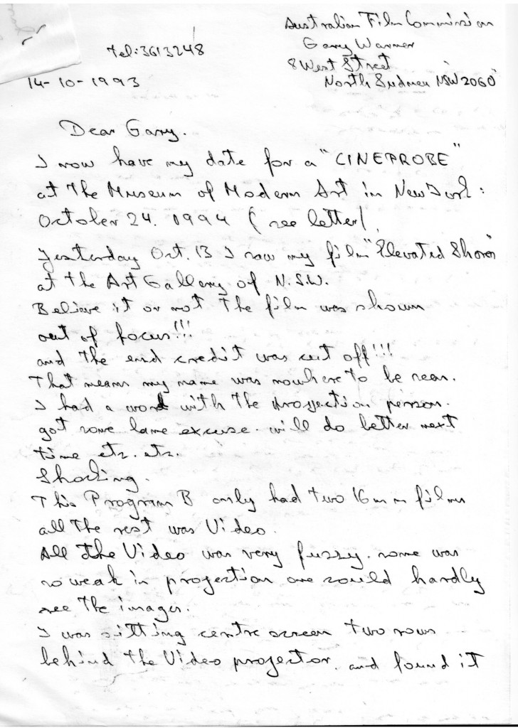 WINKLER letter to Gary pg1